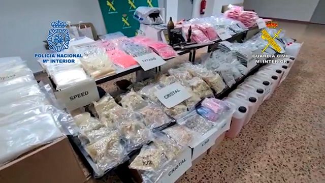 La mayor operación contra el narcotráfico de drogas sintéticas en España 