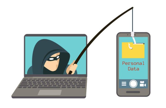 Ilustración representativa de un ciberataque de phishing Ilustración representativa de un ciberataque de phishing