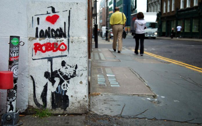 Grafiti de Bansky en Londres