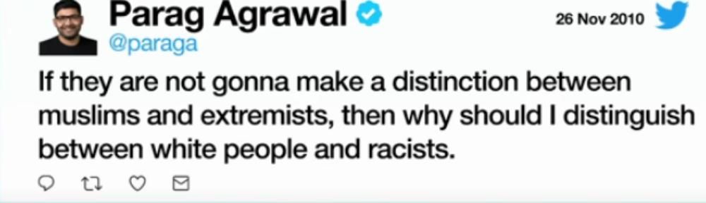 El Tweet del nuevo CEO de Twitter sobre los blancos El Tweet del nuevo CEO de Twitter sobre los blancos
