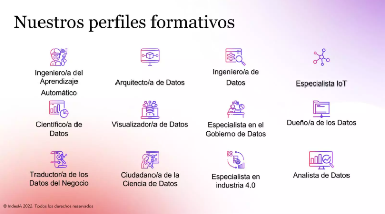 Perfiles que necesita la Industria en analítica de datos e inteligencia artificial, según IndesIa