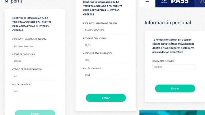 Web falsa de la campaña de smishing que suplanta a Carrefour Web falsa de la campaña de smishing que suplanta a Carrefour