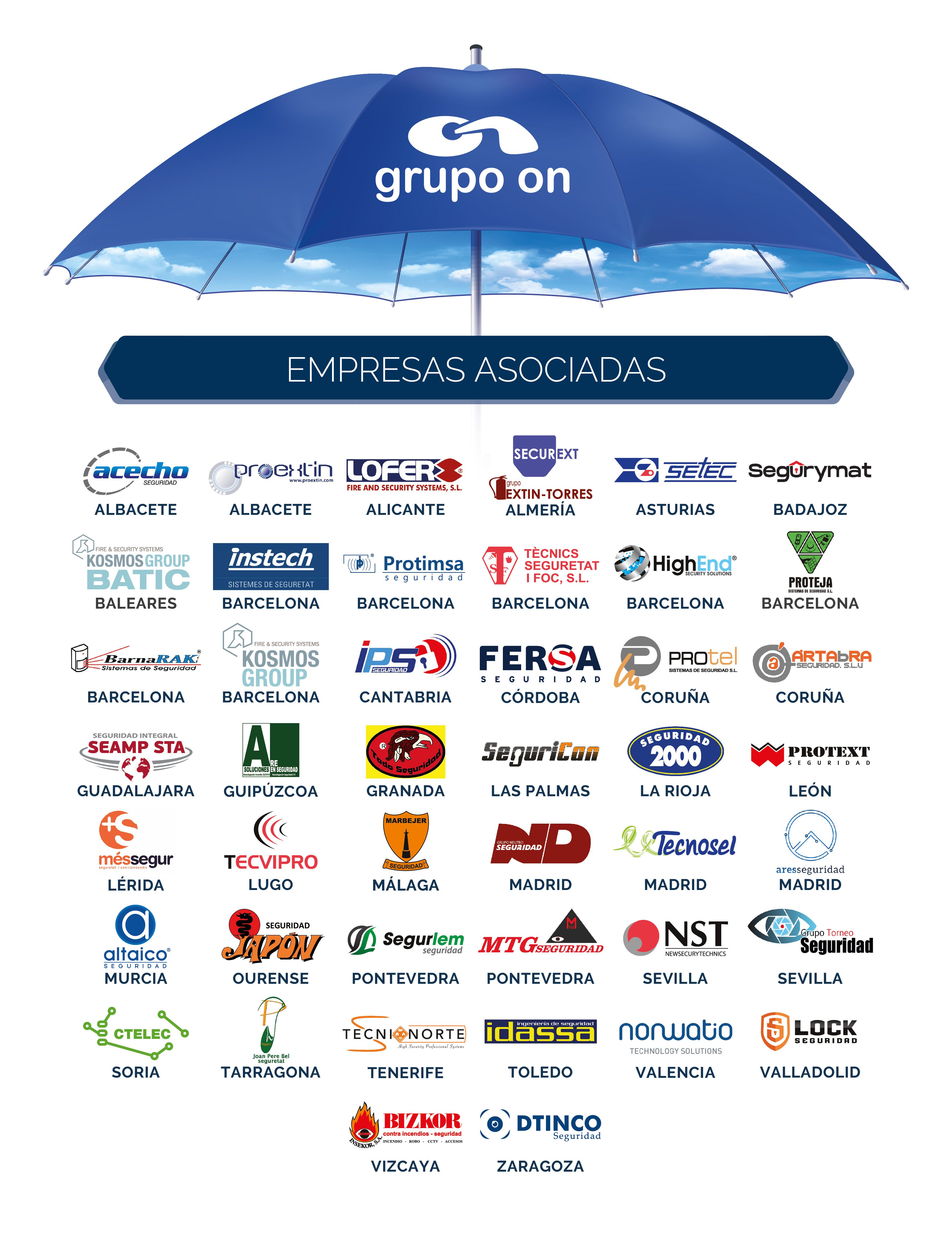 Las empresas asociadas al Grupo On Seguridad