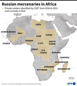Mercenarios rusos en África. Mercenarios rusos en África.