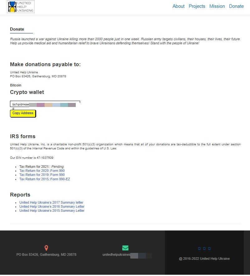 Versión clonada de la web de United Help Ucrania Versión clonada de la web de United Help Ucrania