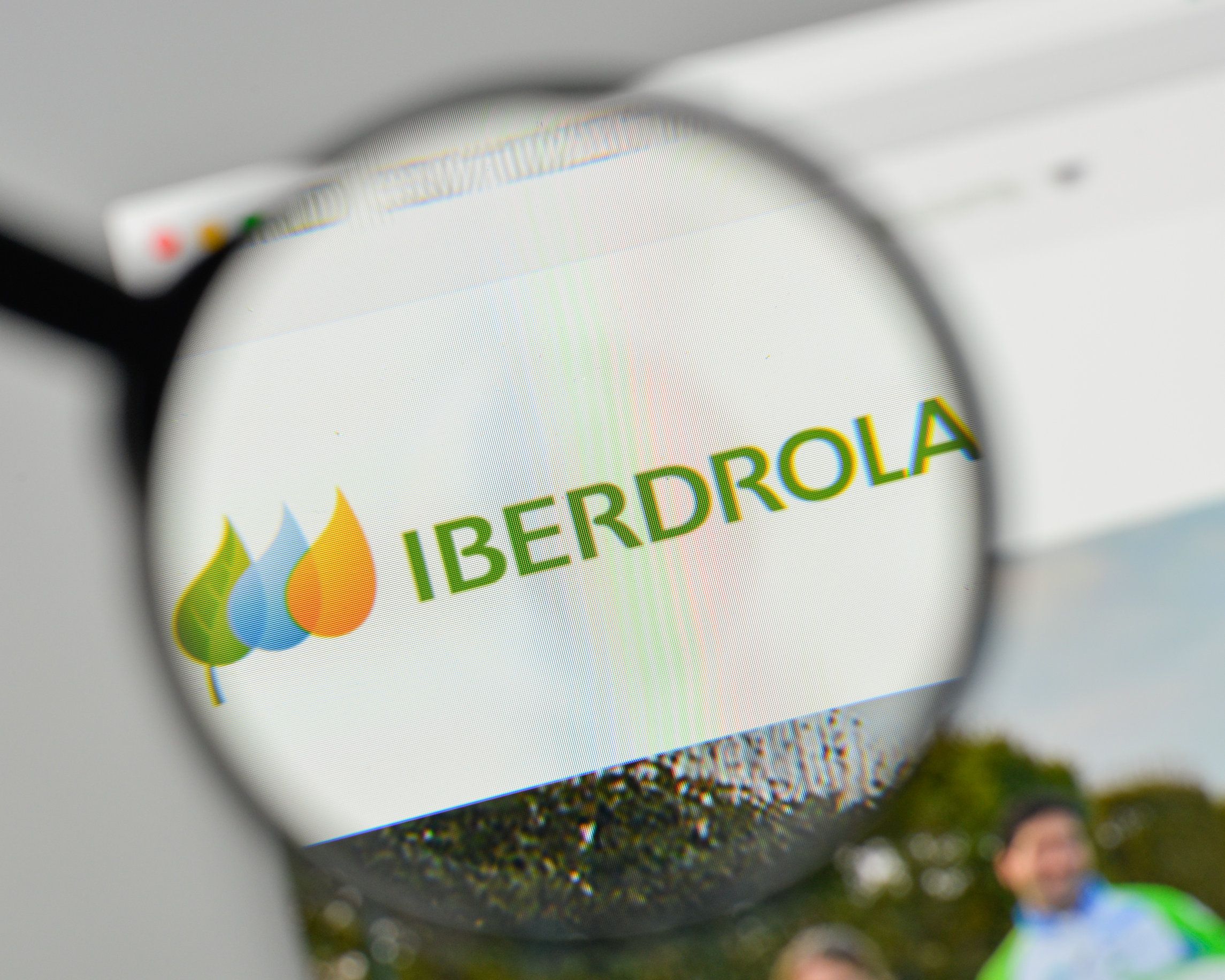 Logotipo de Iberdrola en la página web.