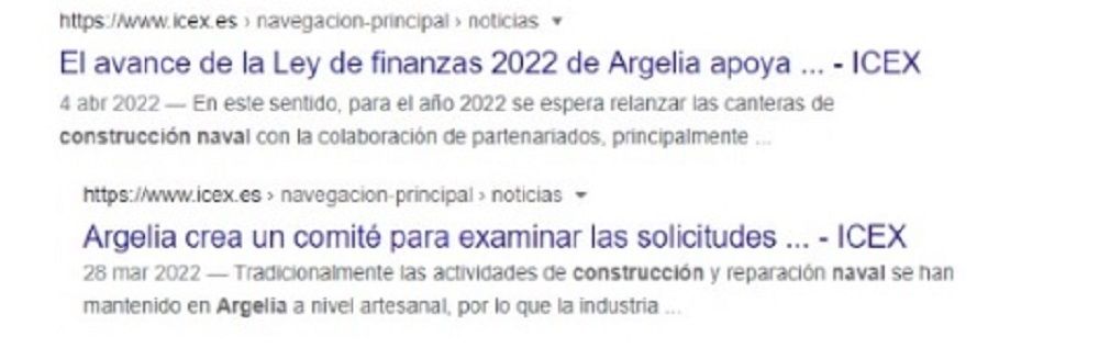 Acuerdos con Argelia abortados