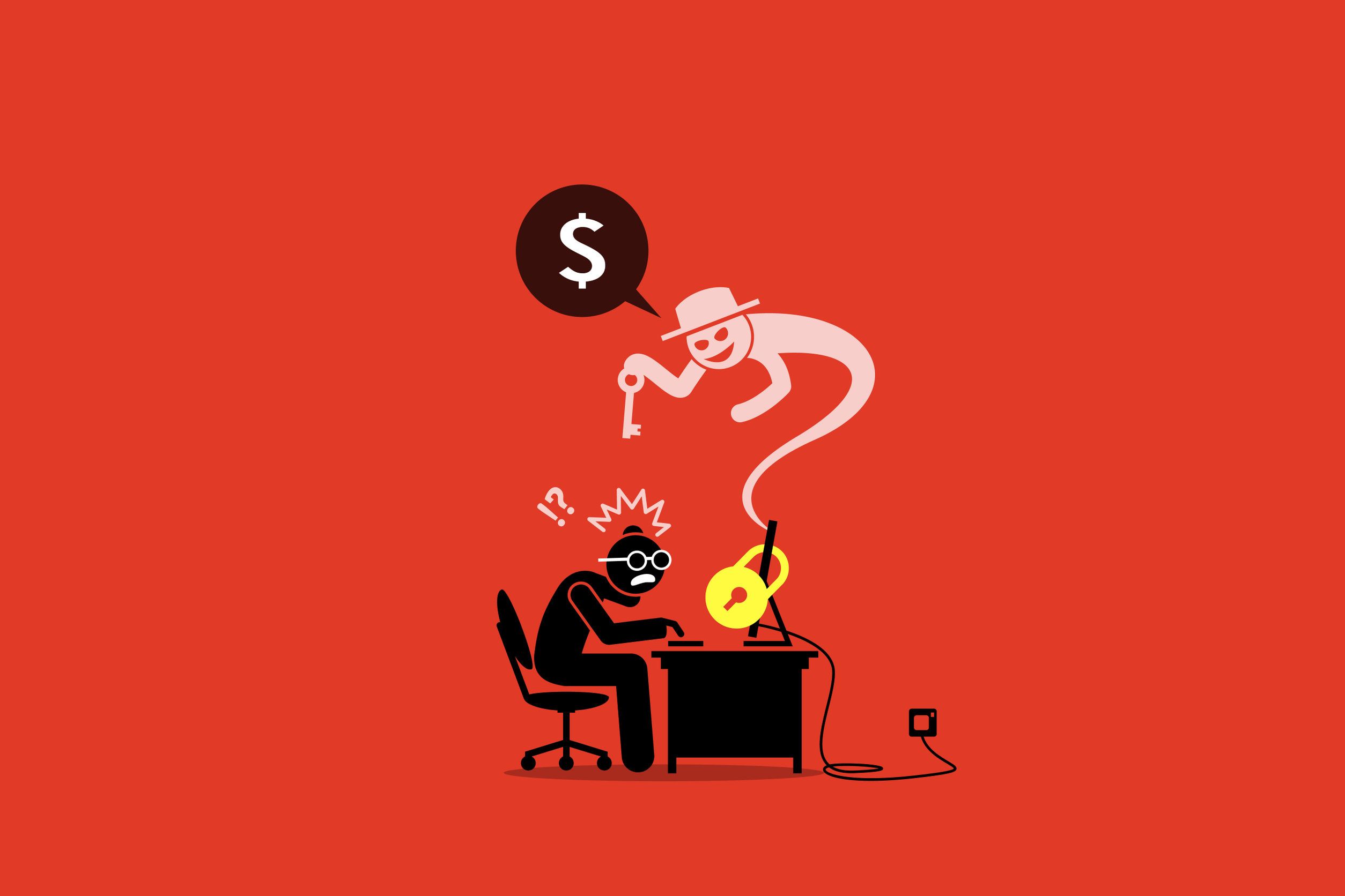 Ilustración de un intento de ciberataque. Ilustración de un intento de ciberataque.
