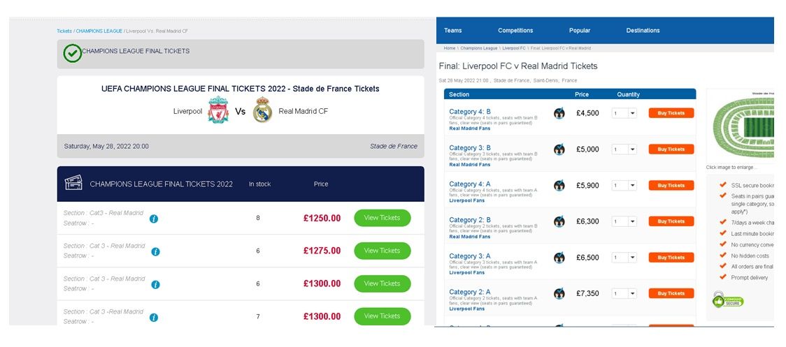 Entradas falsas para la final de la UEFA Champions League (Fuente: Kaspersky) Entradas falsas para la final de la UEFA Champions League (Fuente: Kaspersky)