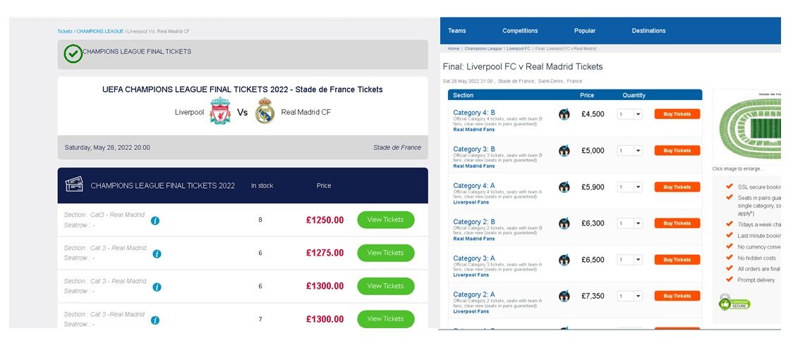 Entradas falsas para la final de la UEFA Champions League (Fuente: Kaspersky)