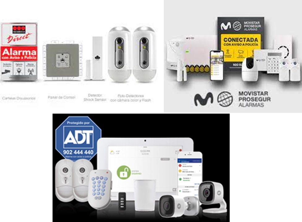 Kit de alarmas de Securitas Direct, Movistar Prosegur Alarmas y ADT