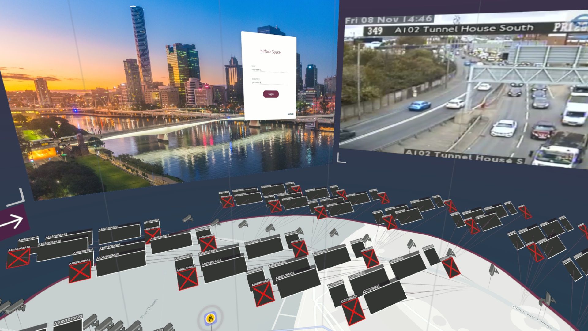 Indra está trabajando en la creación de un gemelo digital y un centro de control virtual en el tramo 2 de la autovía A-2 del Nordeste a la altura de Guadalajara (Foto: Indra) Indra está trabajando en la creación de un gemelo digital y un centro de control virtual en el tramo 2 de la autovía A-2 del Nordeste a la altura de Guadalajara (Foto: Indra)