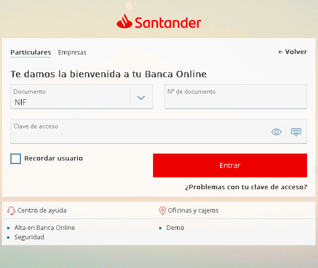 web fraude santander web fraude santander