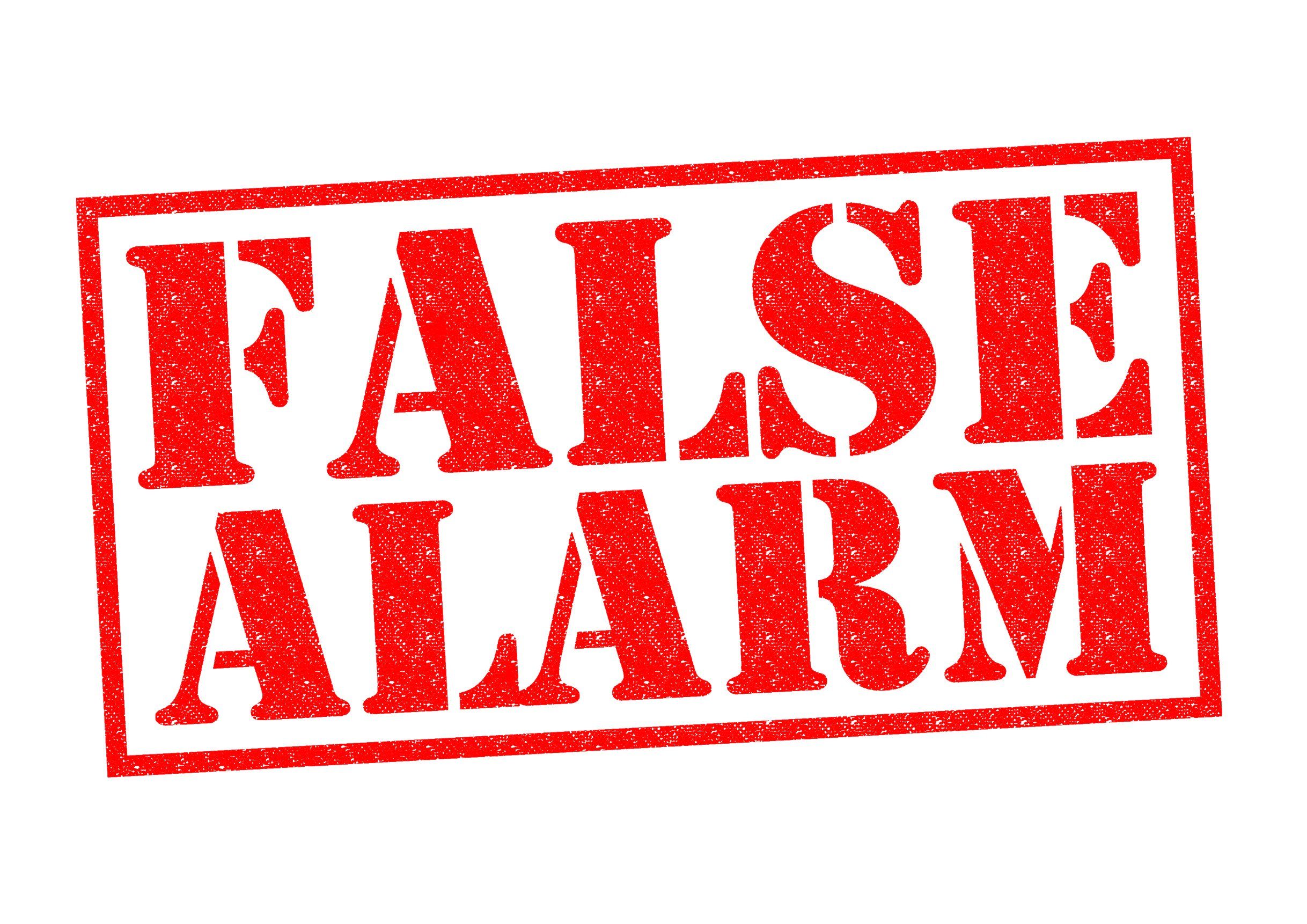 Falsas alarmas