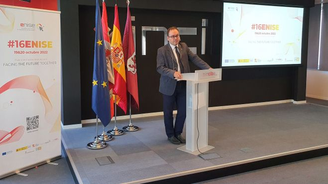 El director general del INCIBE, Félix Barrio, durante la presentación del #16ENISE