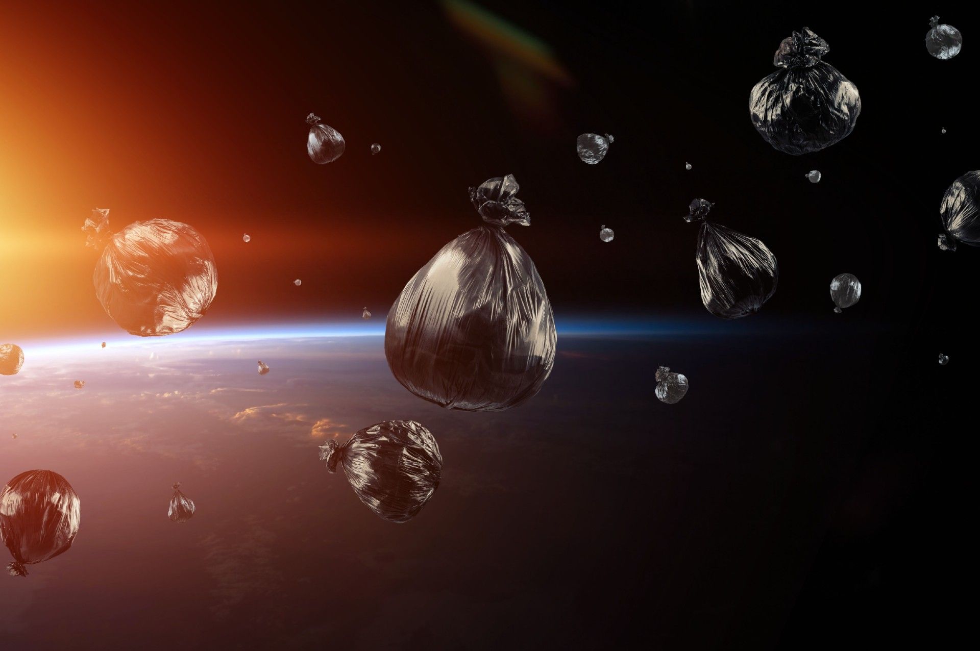 Basura espacial. Basura espacial.