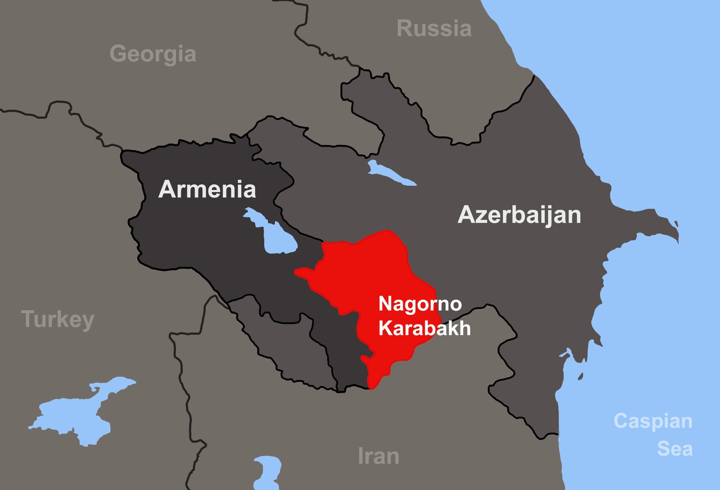 Armenia, tradicionalmente aliada con Rusia, y Azerbaiyán, respaldada por Turquía.