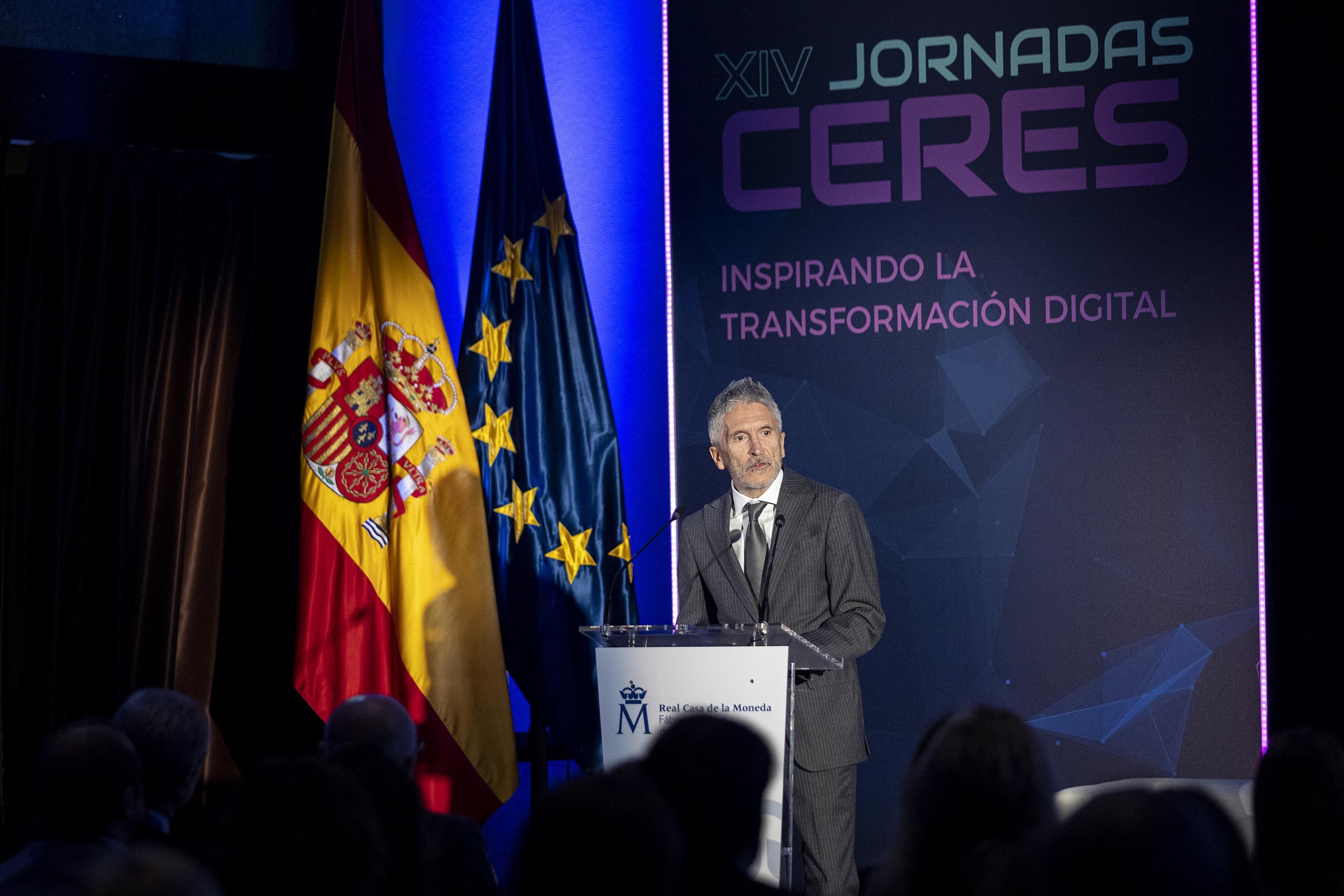 Clausura de las XIV Jornadas CERES, organizadas en Madrid por la Fábrica Nacional de Moneda y Timbre.
