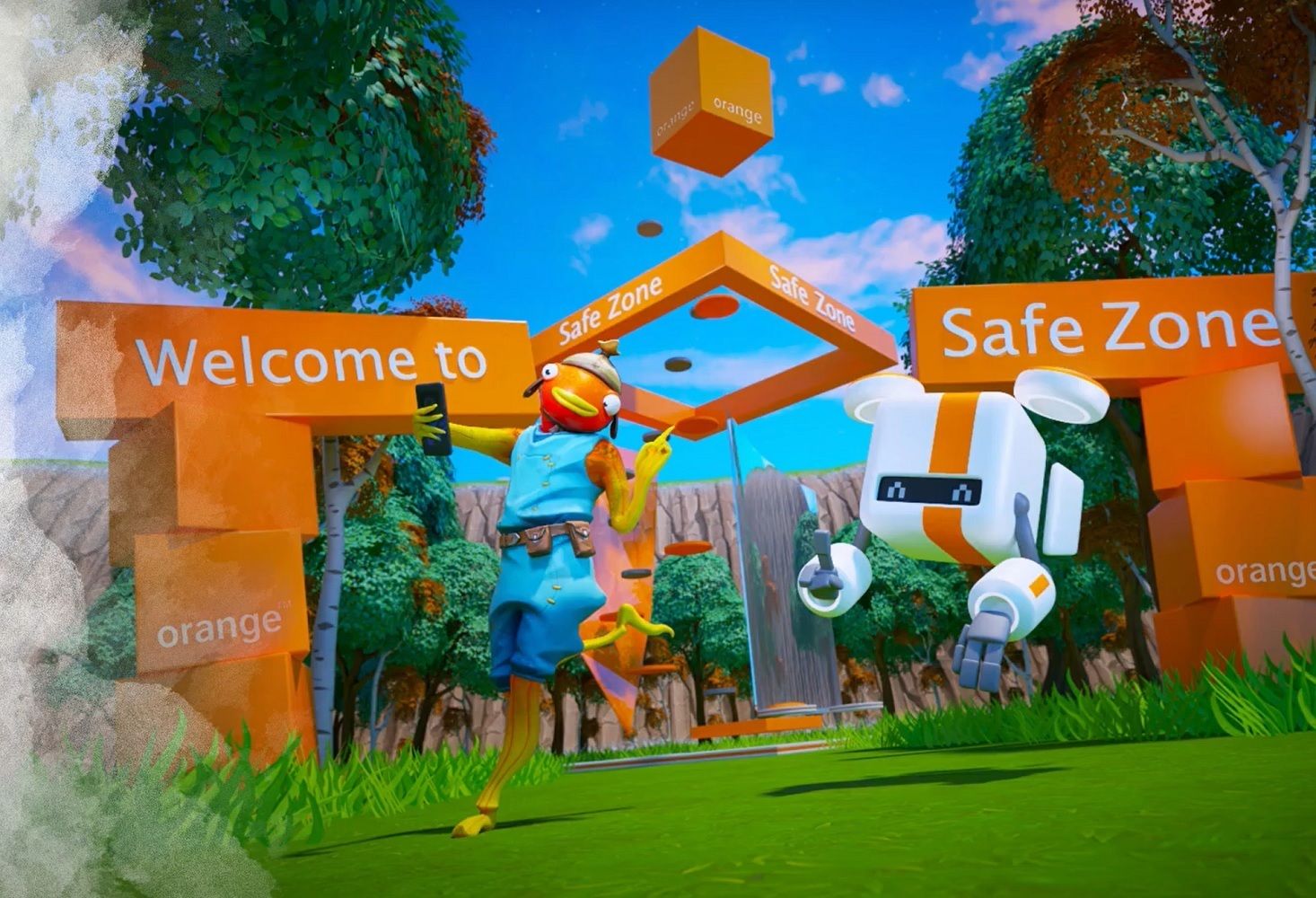 "Safe Zone" es un proyecto de Orange disponible en Fornite para luchar contra el ciberacoso.
