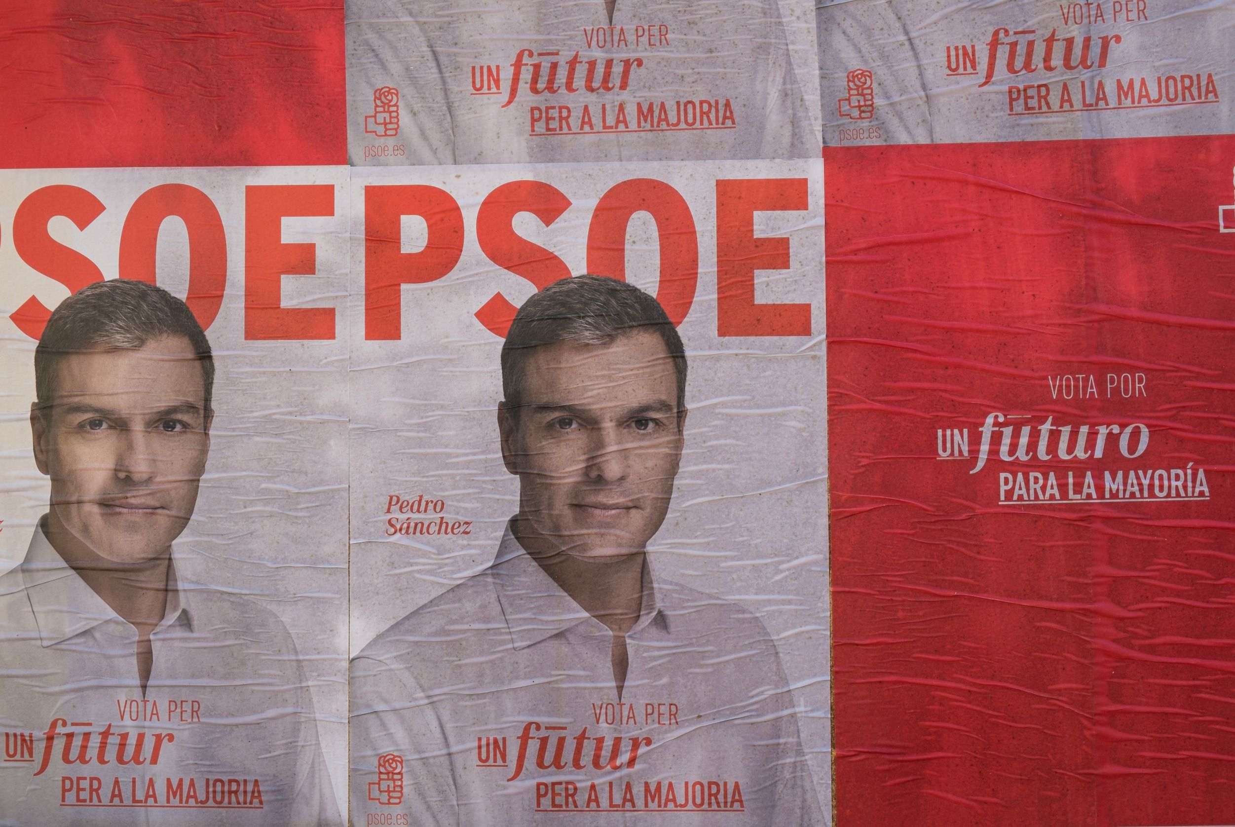 Cartel electoral del PSOE. Cartel electoral del PSOE.