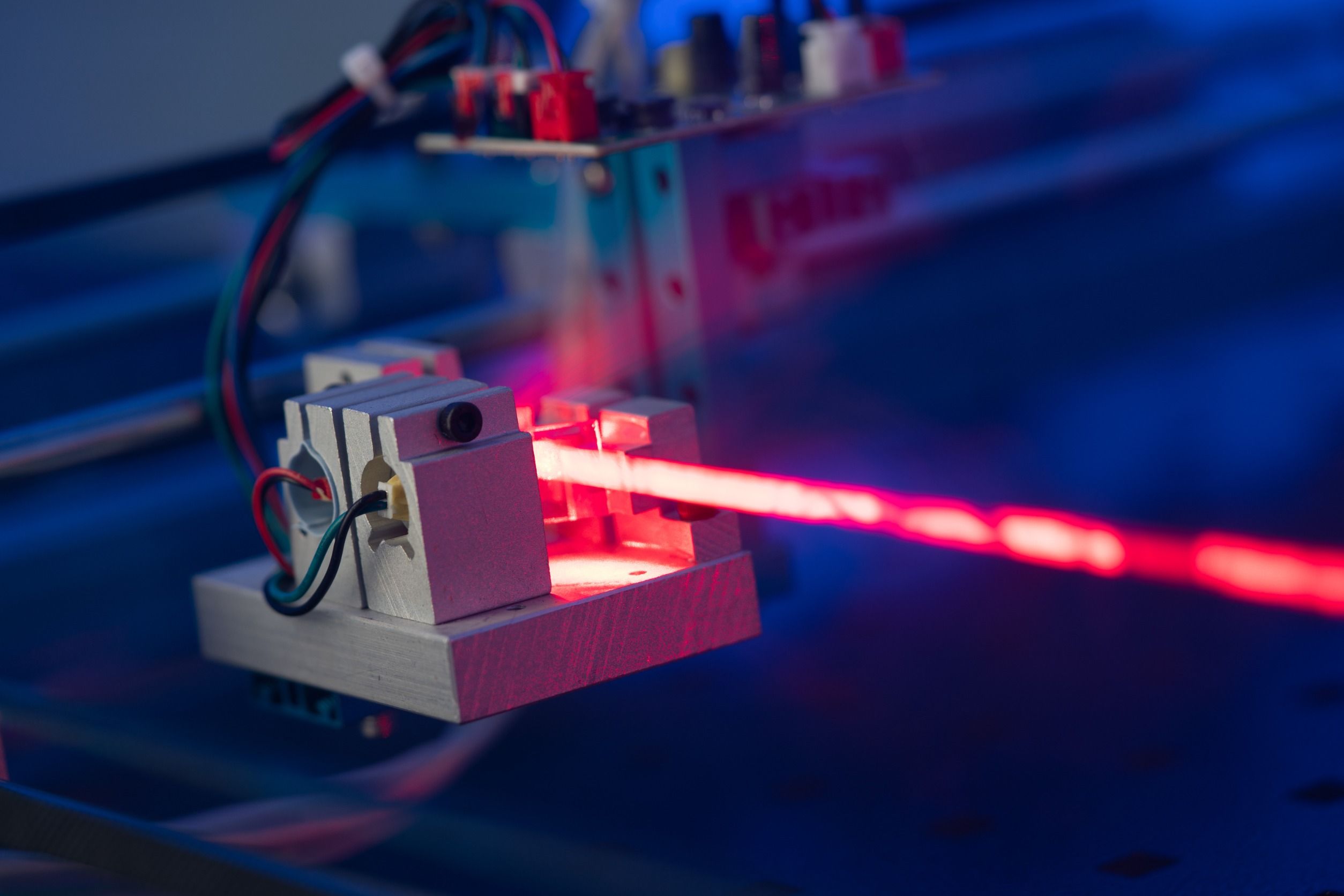 Laser en laboratorio. Laser en laboratorio.