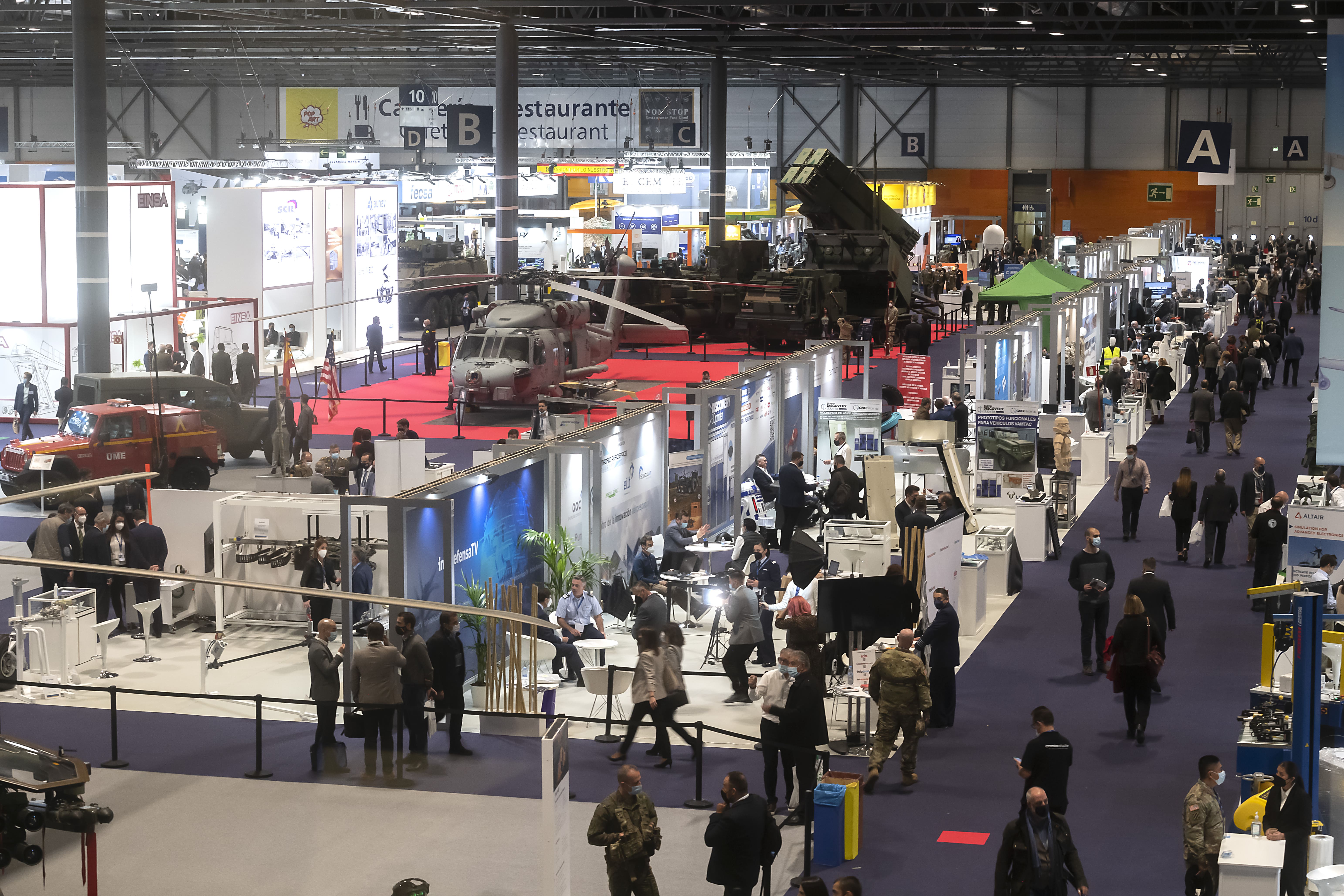 Imagen de la Feria Internacional de Defensa y Seguridad (Feindef) en su edición del 2021