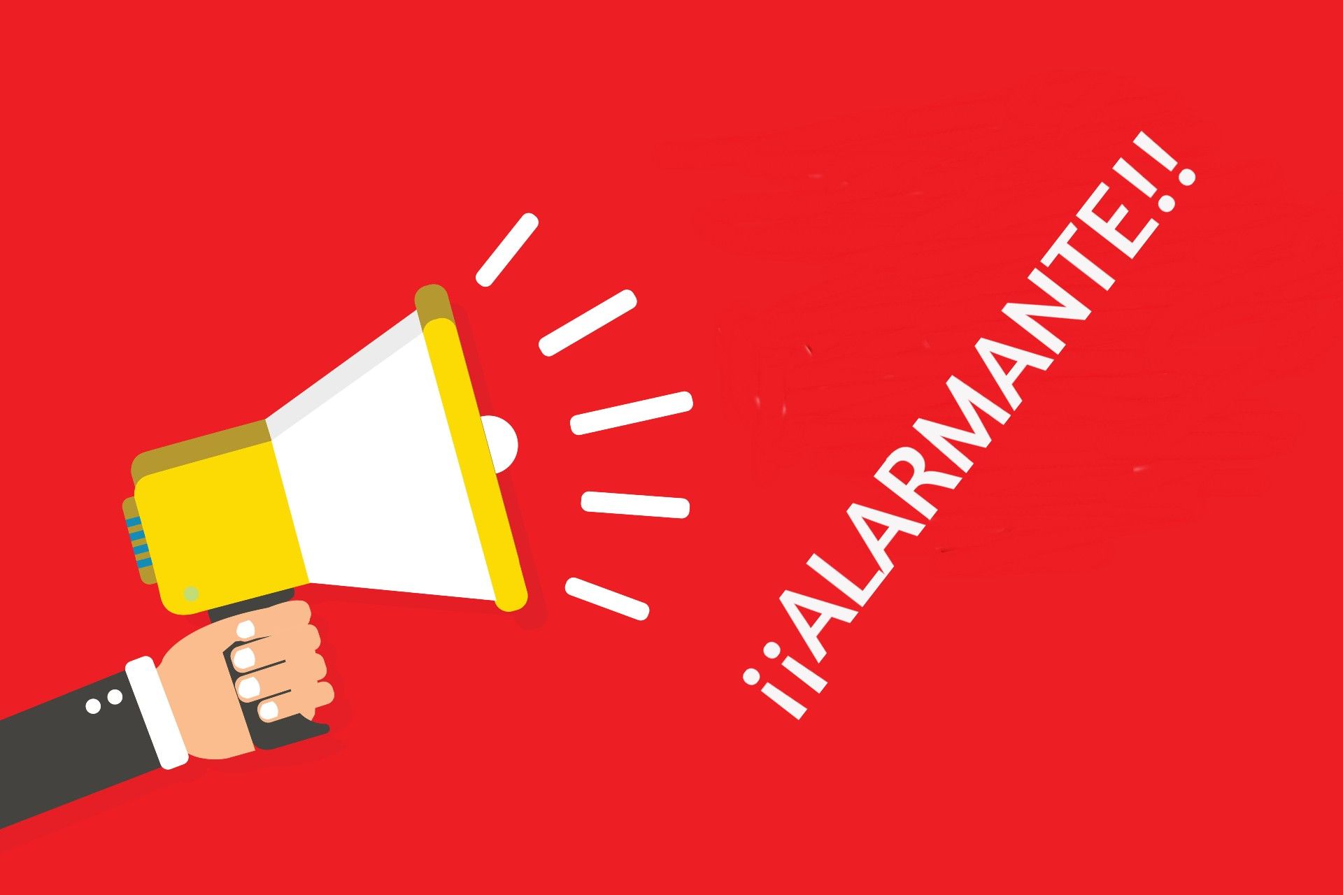 Alarmante.