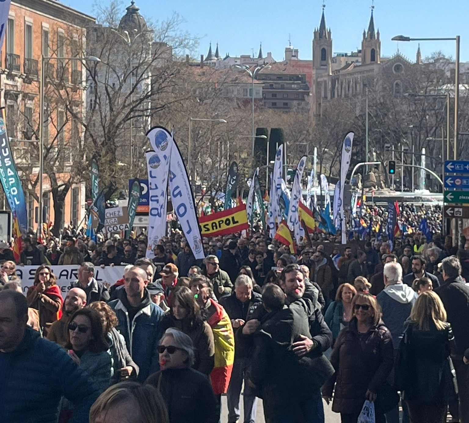 Imagen de la manifestación contra la supresión de la "ley mordaza".