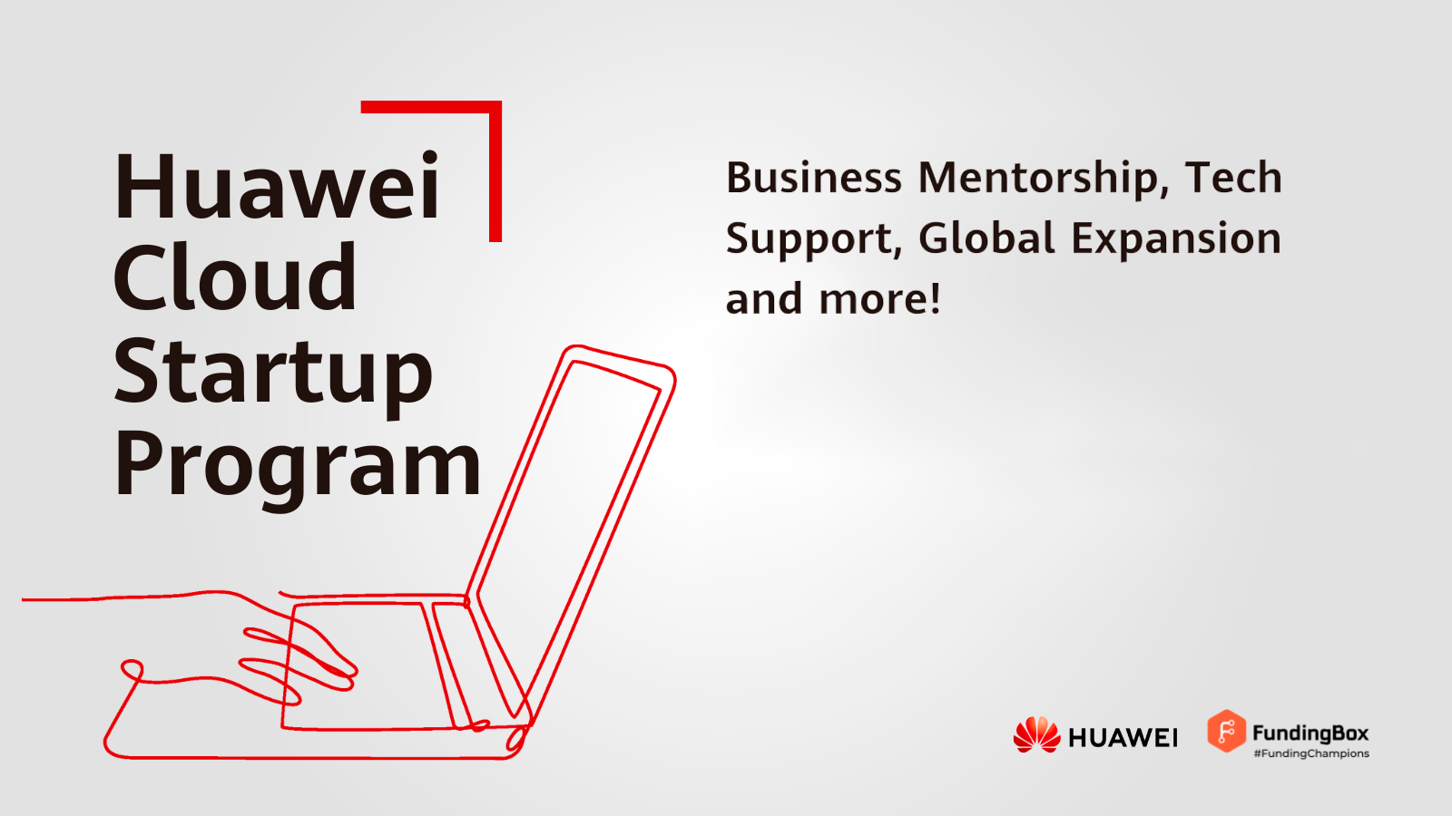 Huawei y FundingBox han lanzado la convocatoria del programa para startups Huawei Cloud Start-up en España Huawei y FundingBox han lanzado la convocatoria del programa para startups Huawei Cloud Start-up en España