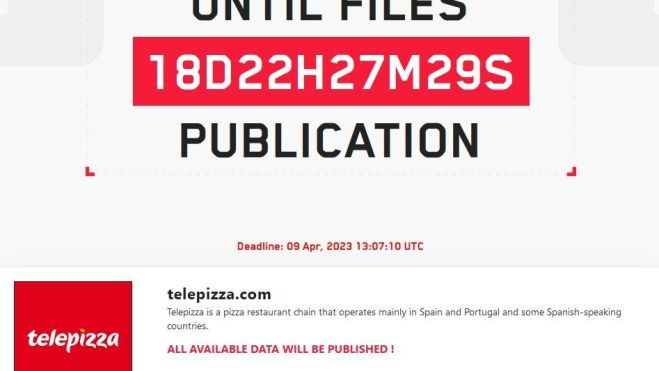 telepizza ataque ransomware