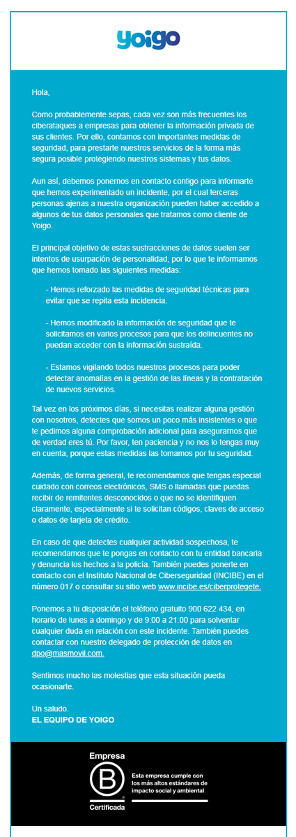 yoigo comunicado yoigo comunicado