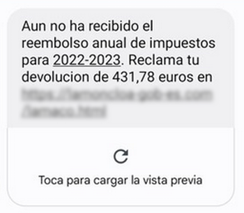 La nueva estafa por SMS que suplanta a La Moncloa (Imagen de INCIBE) La nueva estafa por SMS que suplanta a La Moncloa (Imagen de INCIBE)