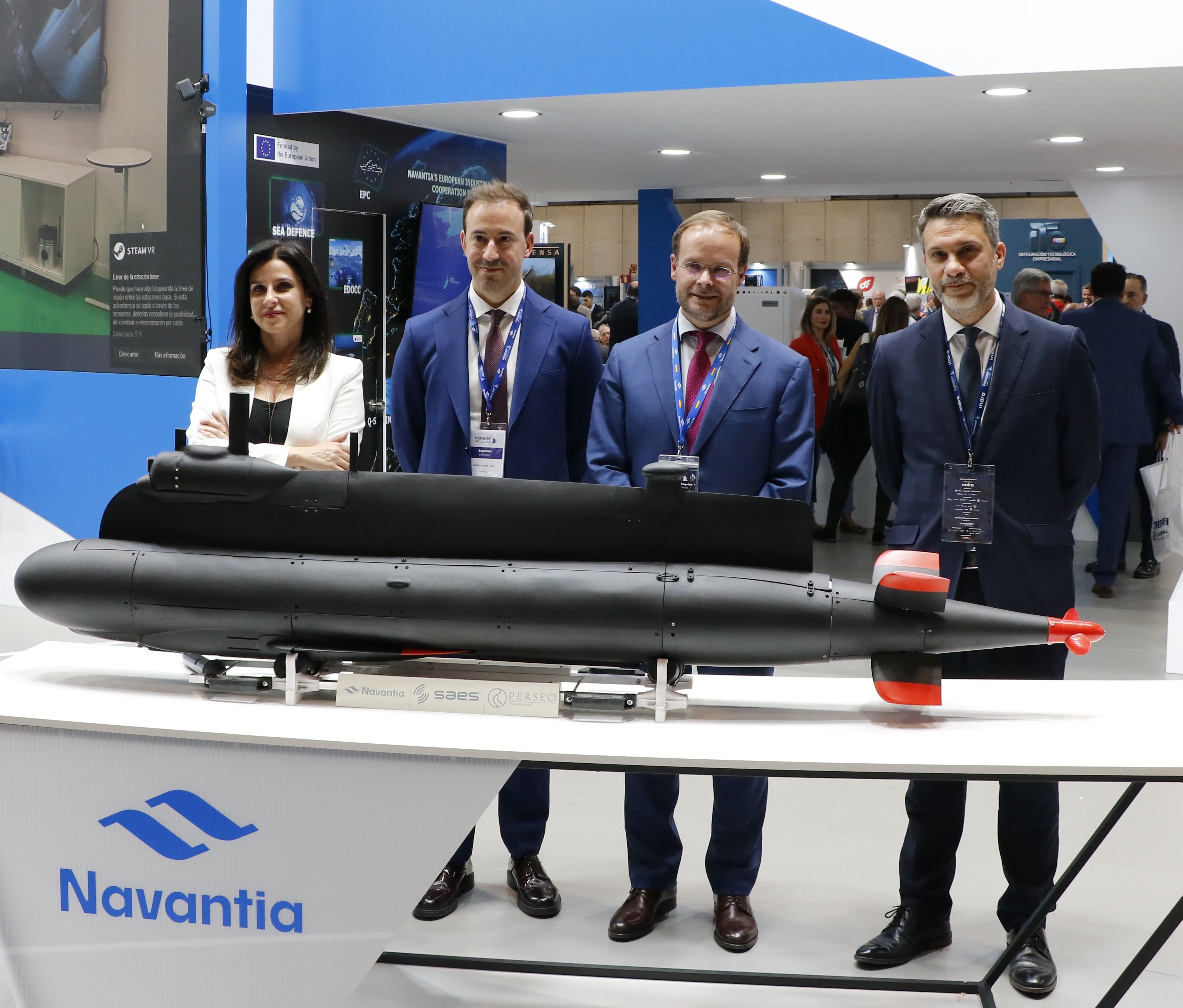 Directivos de Navantia, Perseo Techworks y SAES (Foto: Navantia)