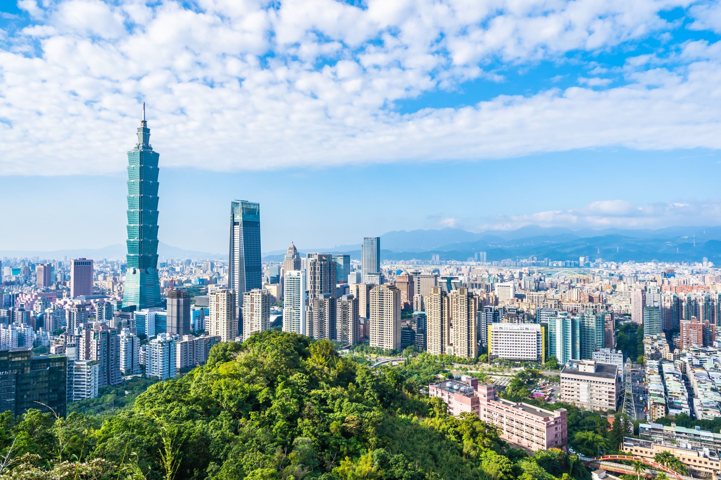 Tapei, capital de Taiwán.