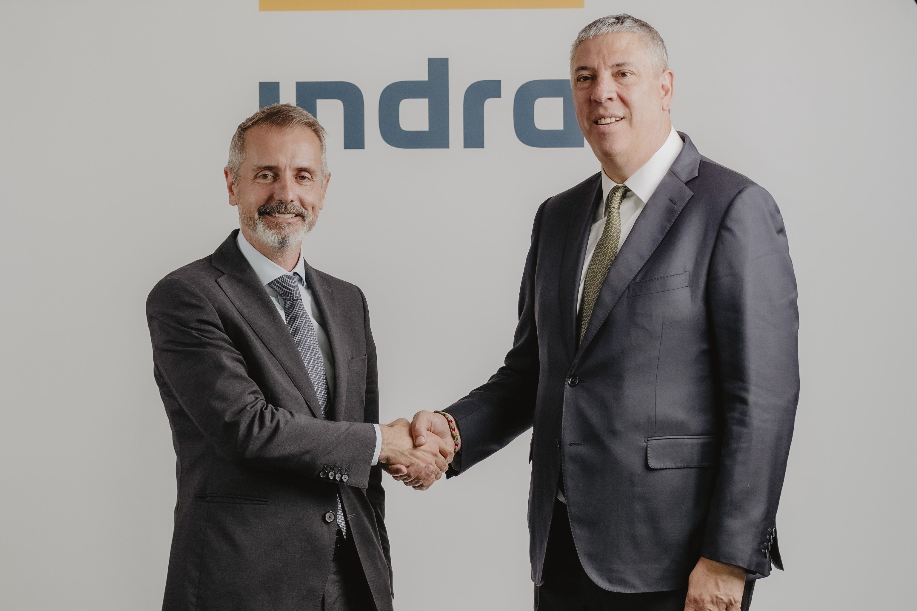 Marc Murtra, Presidente de Indra, con el CEO de Park Air.