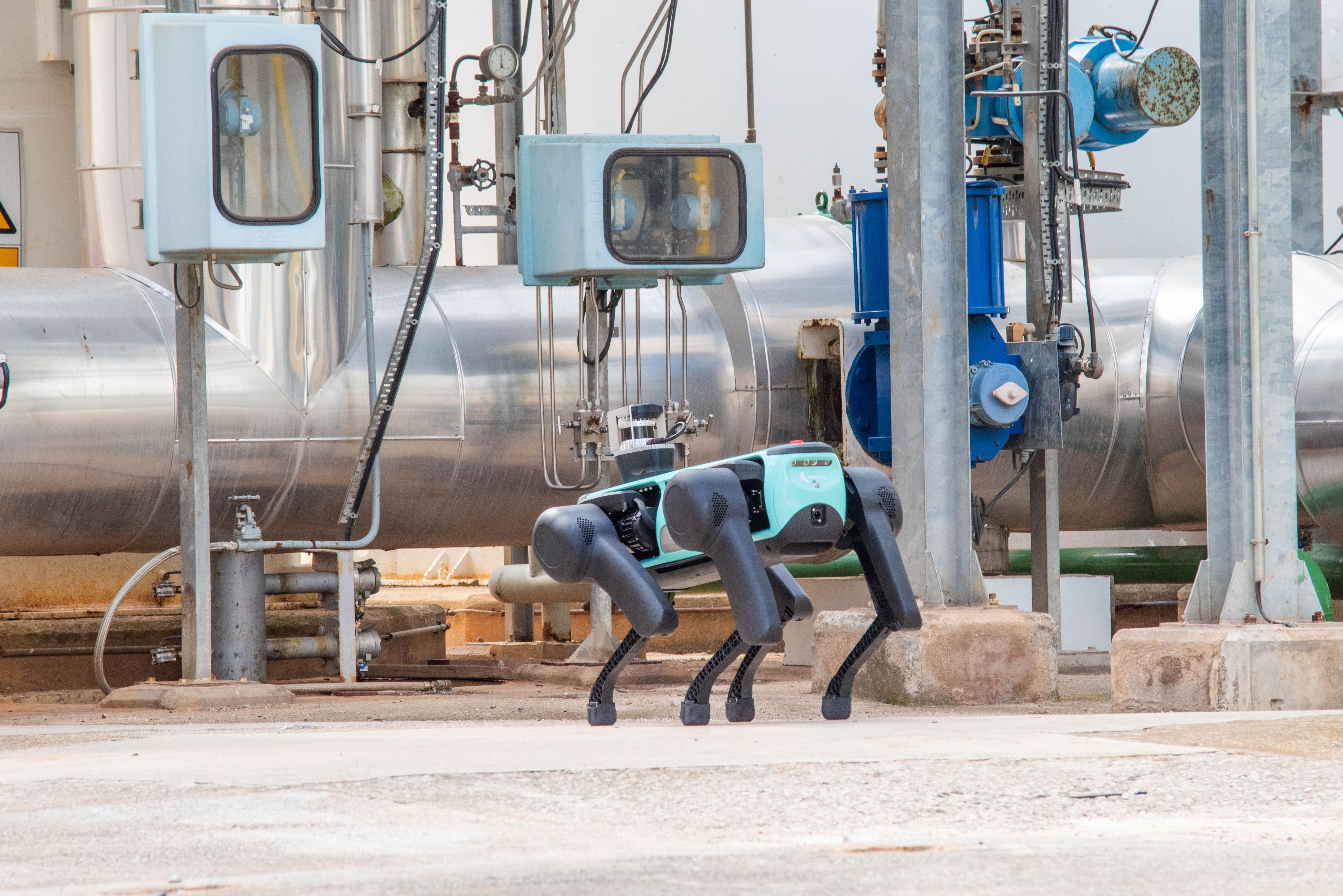 Keyper en la planta industrial de Carburos Metálicos (Foto Keybotic)