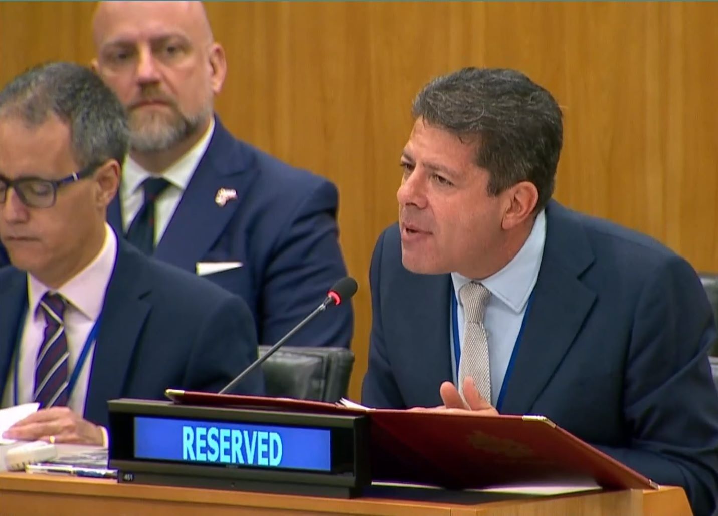 El ministro principal de Gibraltar, Fabian Picardo, interviene ante el Comité Especial de Descolonización de la ONU. Foto de ARCHIVO. El ministro principal de Gibraltar, Fabian Picardo, interviene ante el Comité Especial de Descolonización de la ONU. Foto de ARCHIVO.