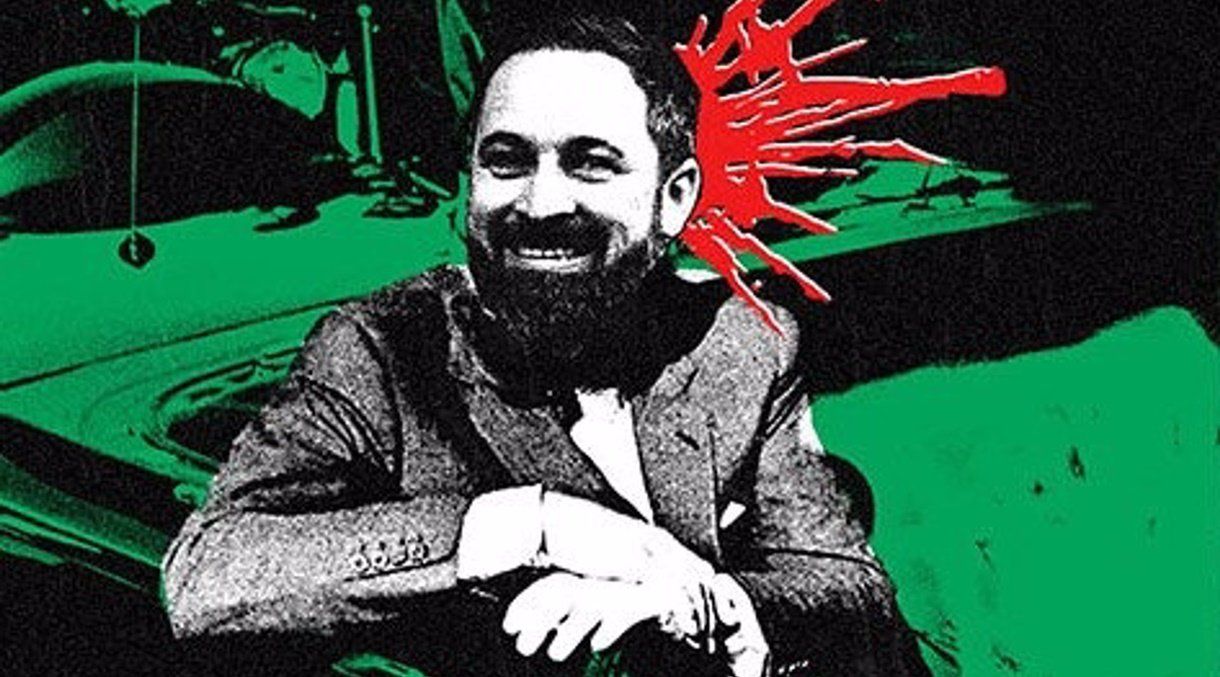 Abascal recibiendo un tiro en la nuca. Cartel difundido durante la pasada Semana Grande de Bilbao.