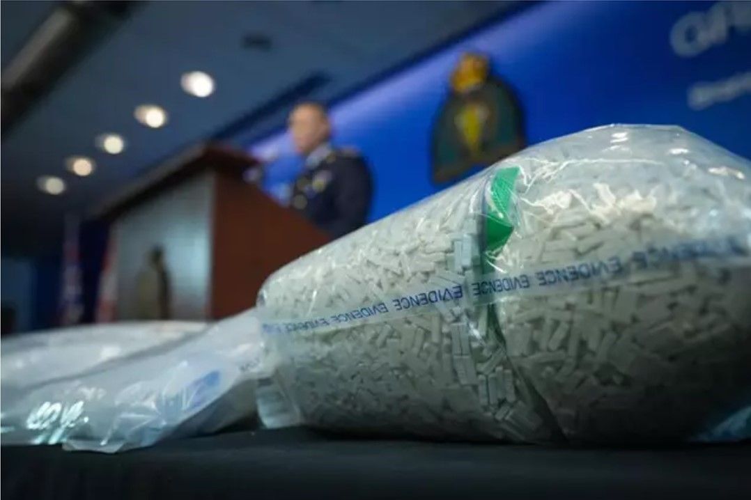 Pastillas de fentanilo incautadas en Canadá. Foto: EuropaPress.