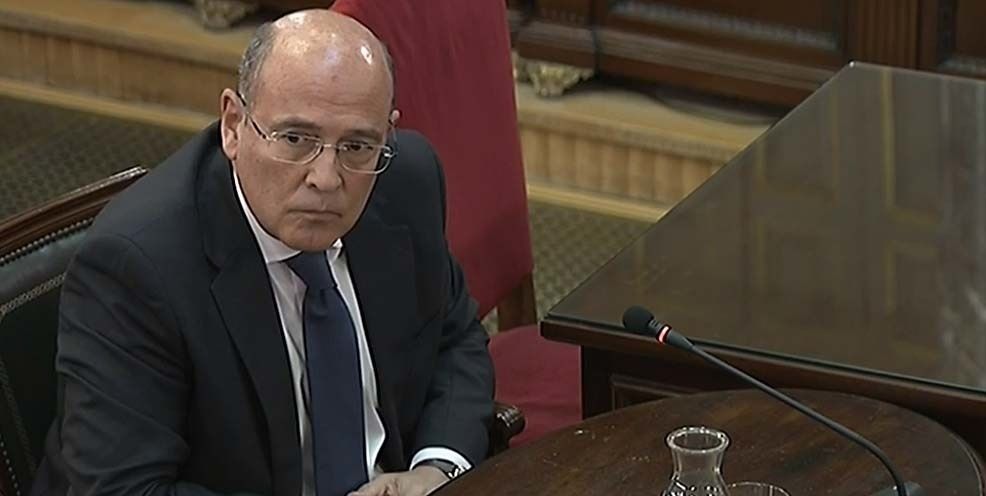 El coronel de la Guardia Civil Diego Pérez de los Cobos durante su comparecencia ante el Tribunal Supremo en un juicio por el procés (Foto de archivo Europa Press)