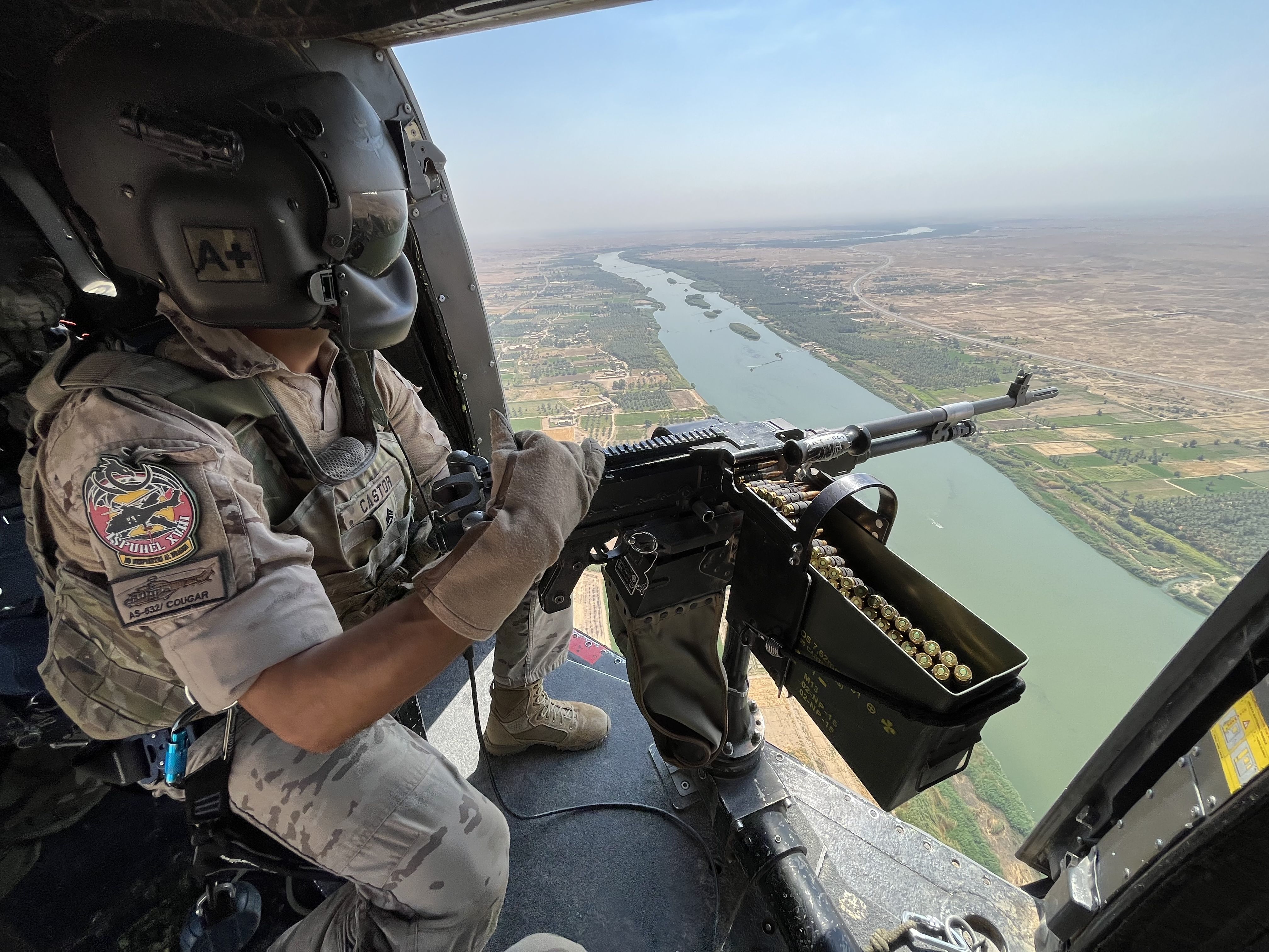 Volando sobre el Éufrates.