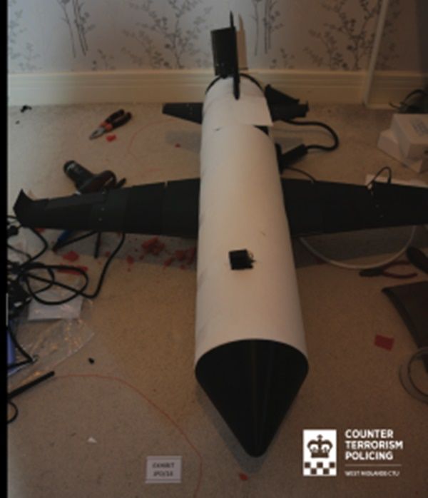 Dron construido por Mohamad Al Bared (Foto 'Counter Terrorism Policing')