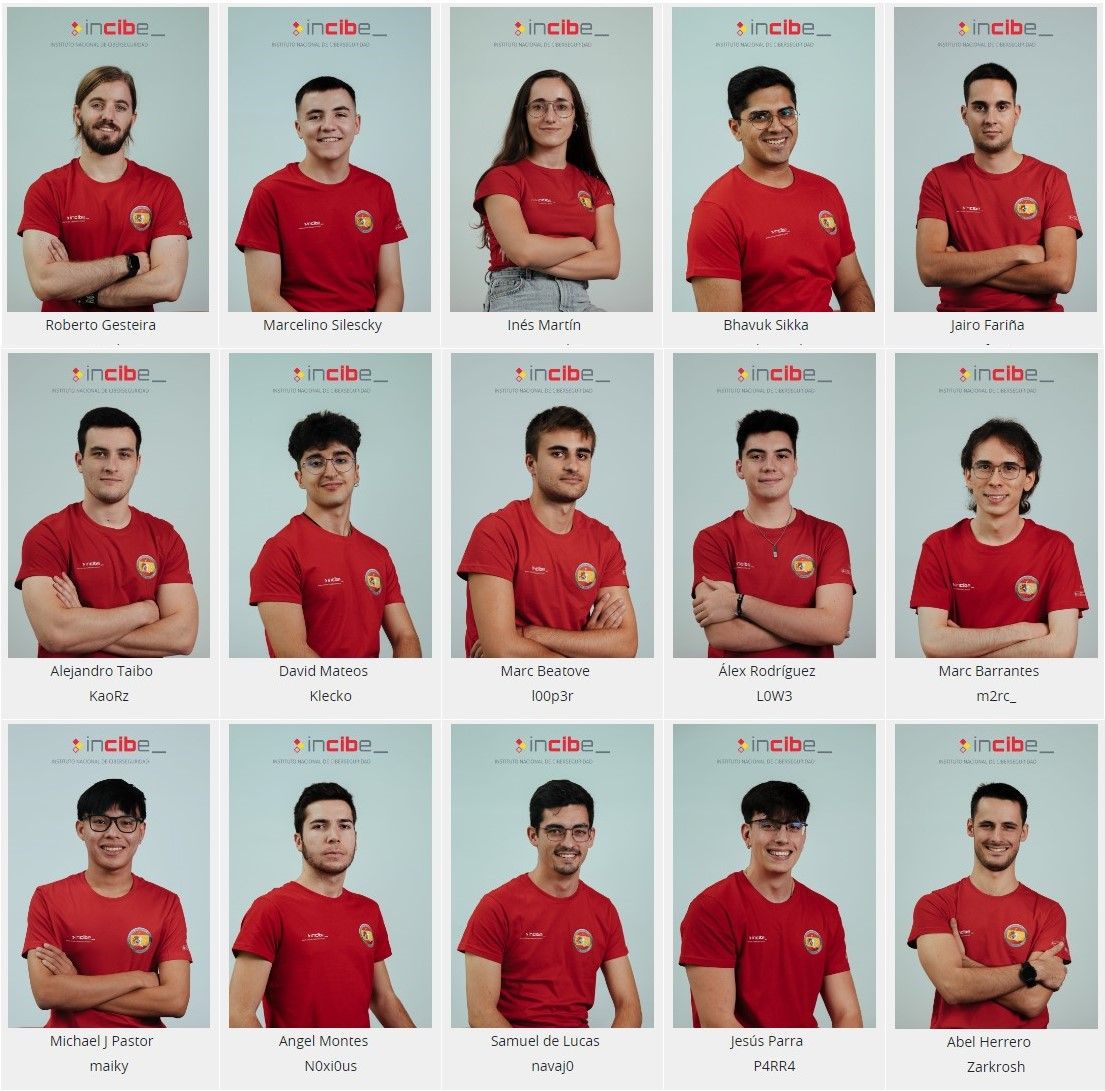 La selección española que competirá en el ECSC 2023. La selección española que competirá en el ECSC 2023.