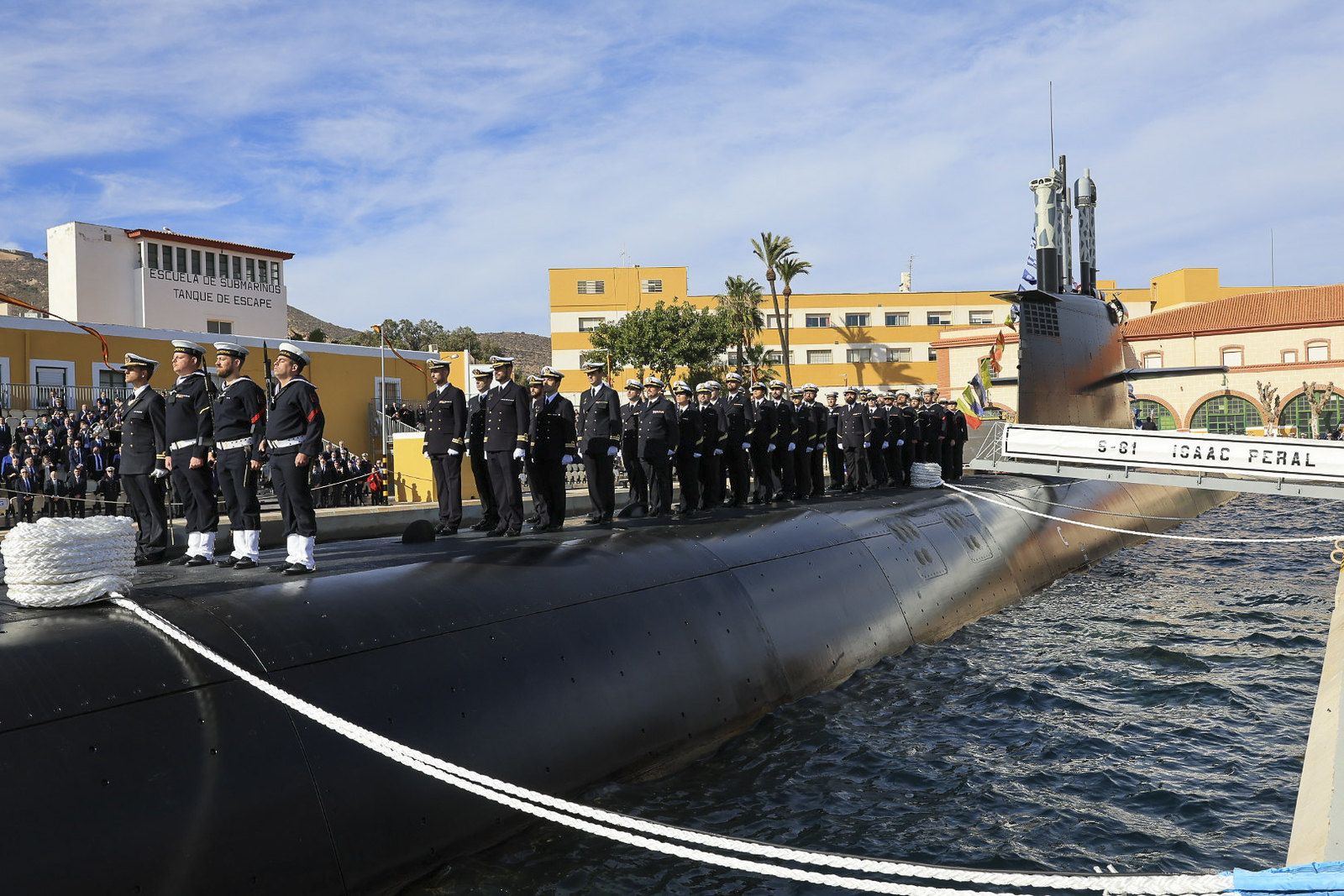 Entrega del S-81 Isaac Peral.