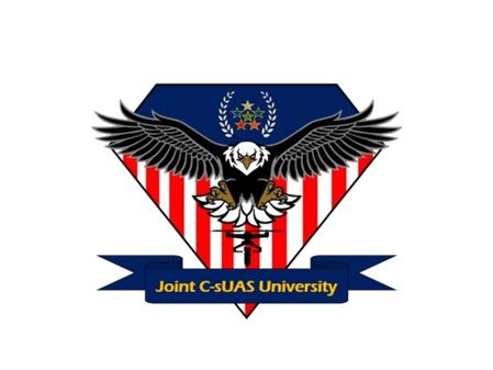 Emblema de la Joint C sUAS University. Fuente: US Army. Emblema de la Joint C sUAS University. Fuente: US Army.