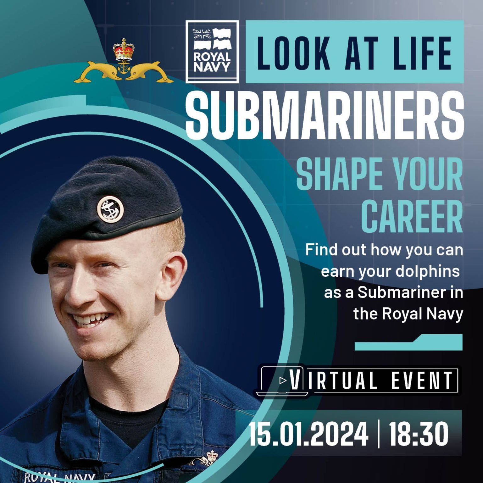 Anuncio de LinkedIn Royal Navy