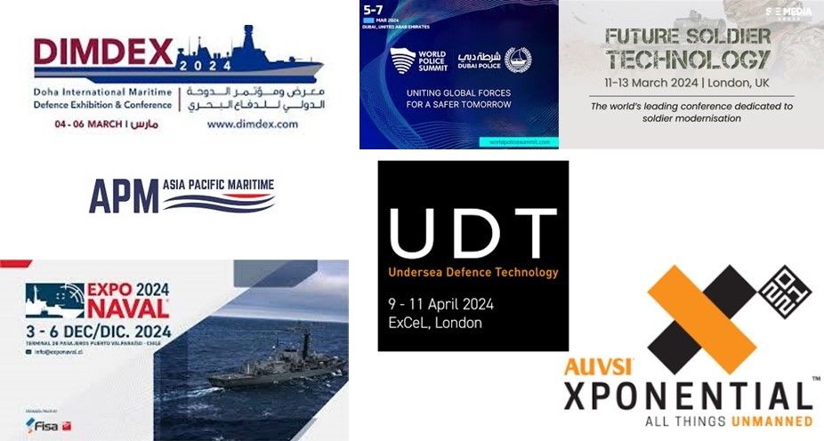 Ferias internacionales de la industria de defensa 2024.