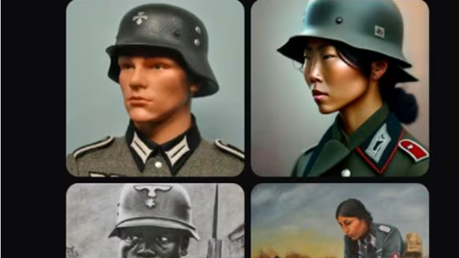 soldados nazis creados con gemini