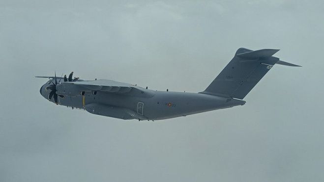 Aviones T23 (A400) del Ala 31 desde la Base Aérea de Zaragoza. Foto: Ministerio de Defensa.
