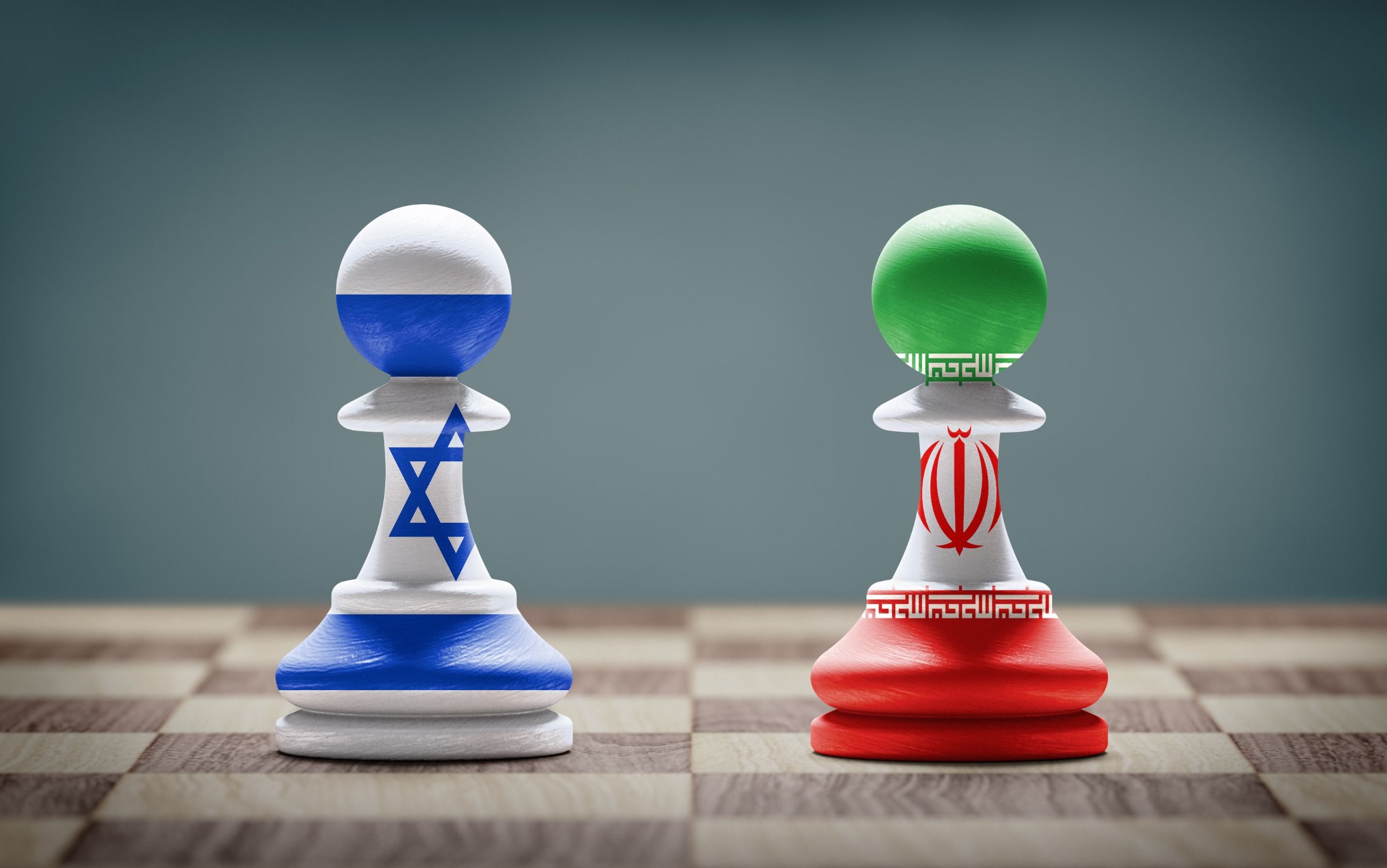 Representación del conflicto entre Israel e Irán.